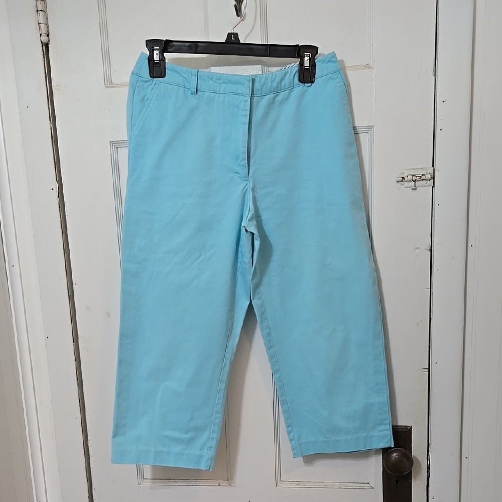 Womens Light Blue Capri Pants 6P Kim Rogers PETITE SEE PICS